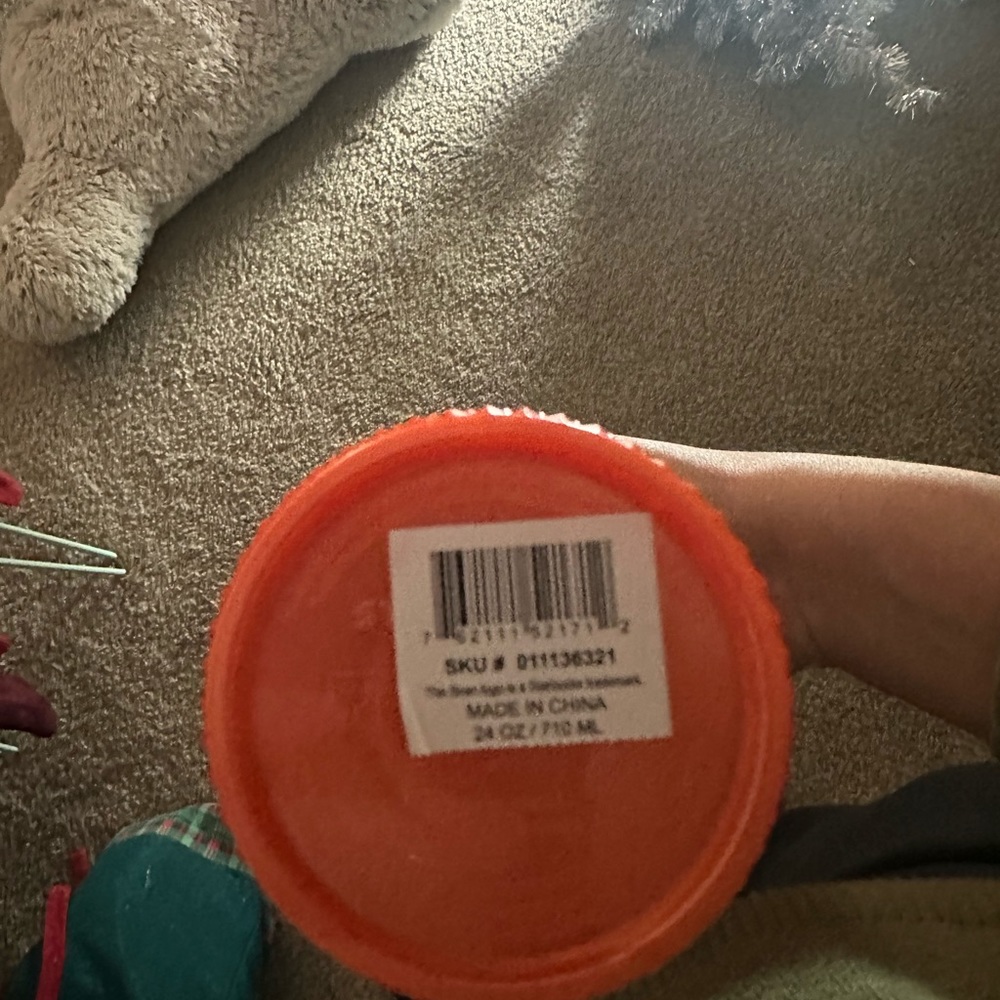 Starbucks Pumpkin Spice Pearlized Orange Studded Tumbler Venti Halloween Cup